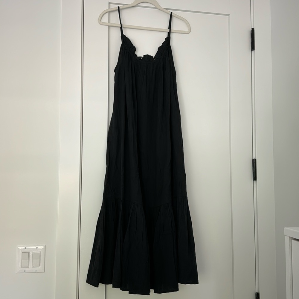NWT Jcrew Black Flowy Dress - Picture 5 of 7